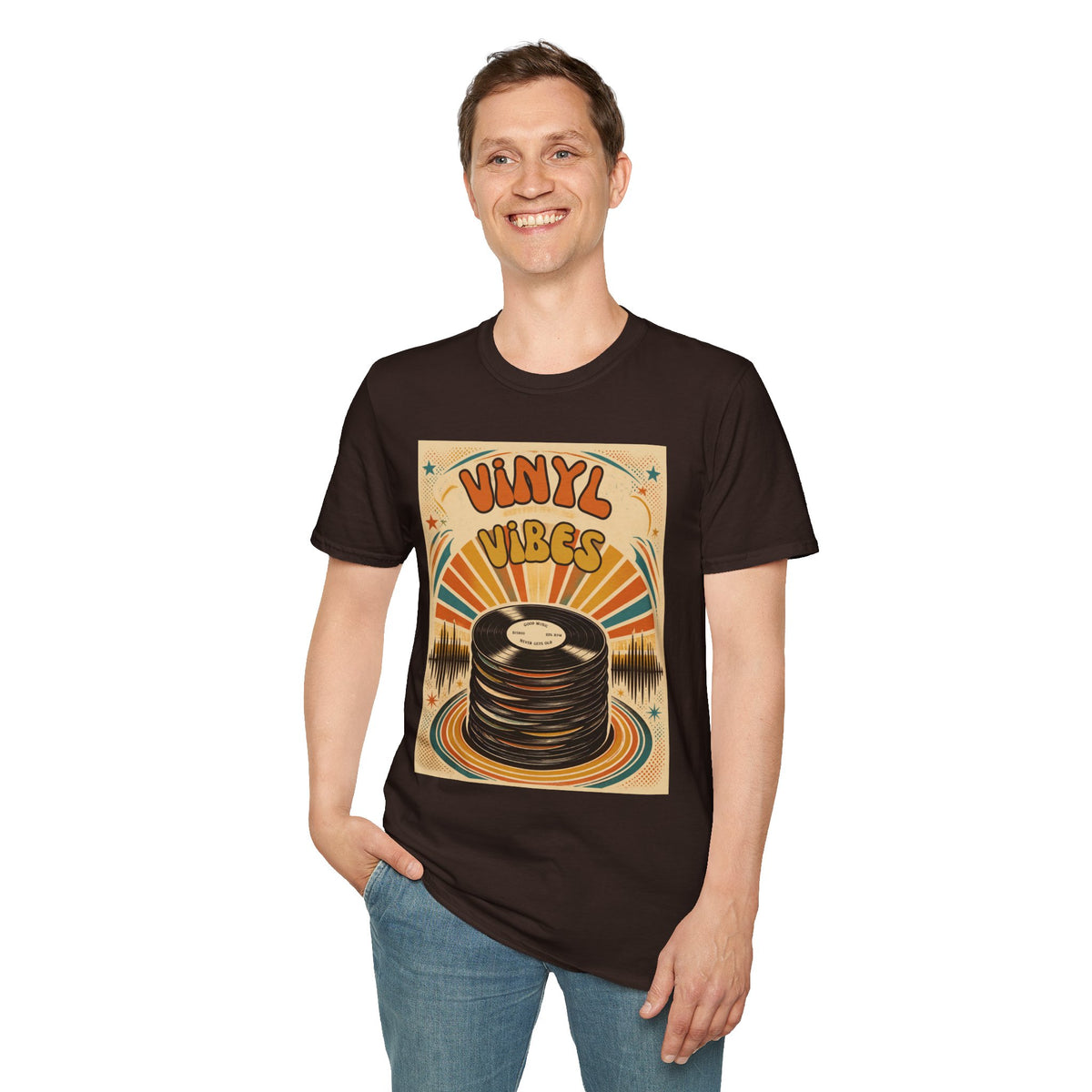 Vinyl Vibes Retro Record Tee | T-Shirt