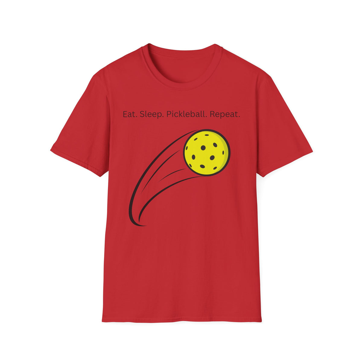 Eat. Sleep. Pickleball. Repeat. T-Shirt | Pickleball Ball Graphic Tee
