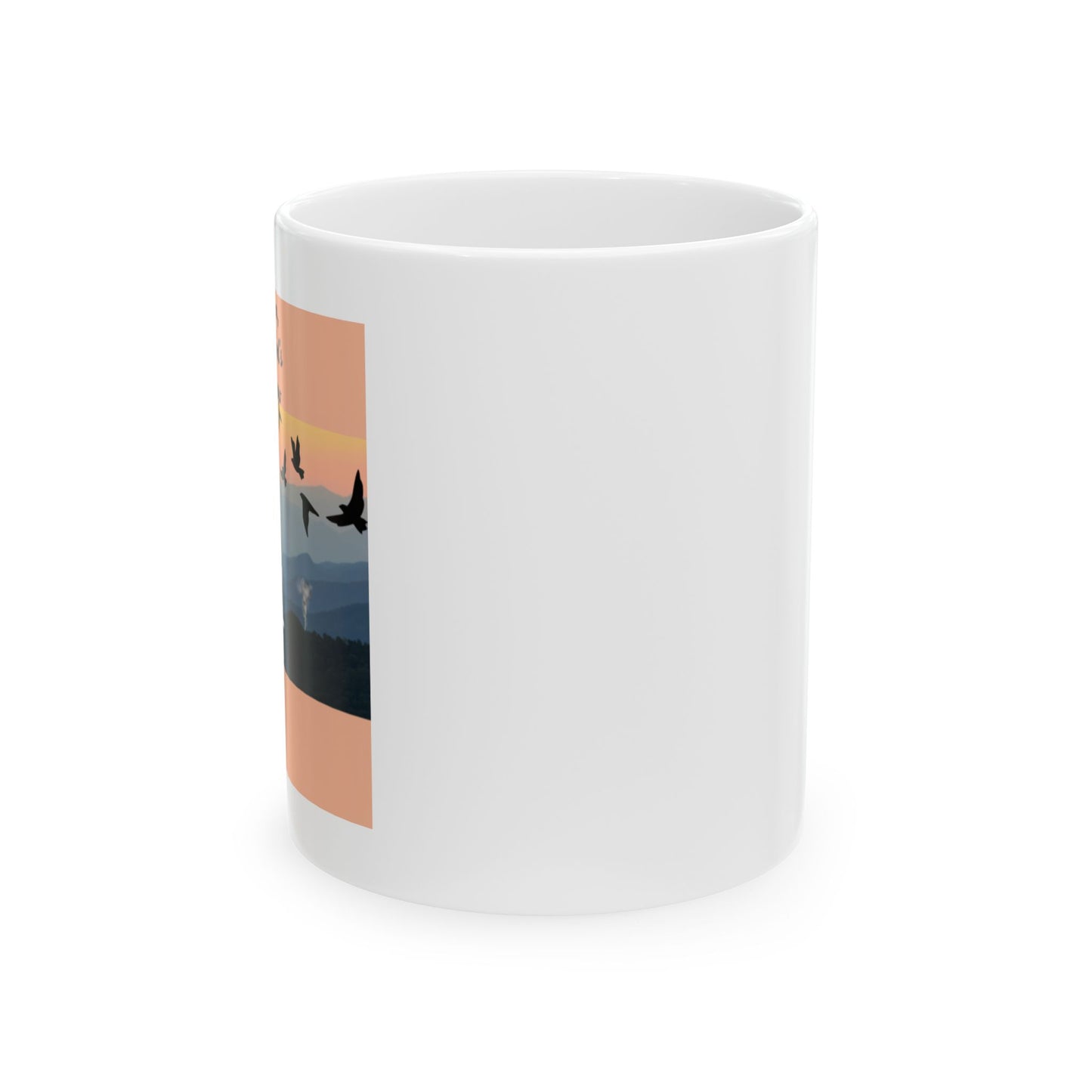 Sunset Serenity Ceramic Mug | Perfect Gift for Nature Lovers, Coffee Enthusiasts, Birdwatchers, or Relaxation Moments