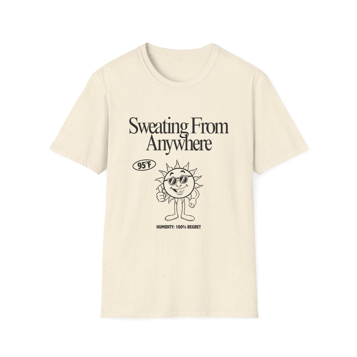 Sweating From Anywhere T-Shirt | Retro Sun Graphic 95F