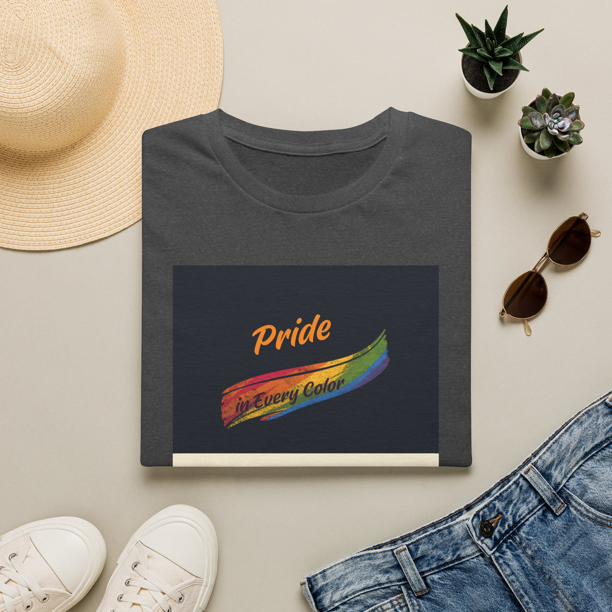 Pride Rainbow Brushstroke Together We Shine T-Shirt | LGBTQ+ Pride Tee
