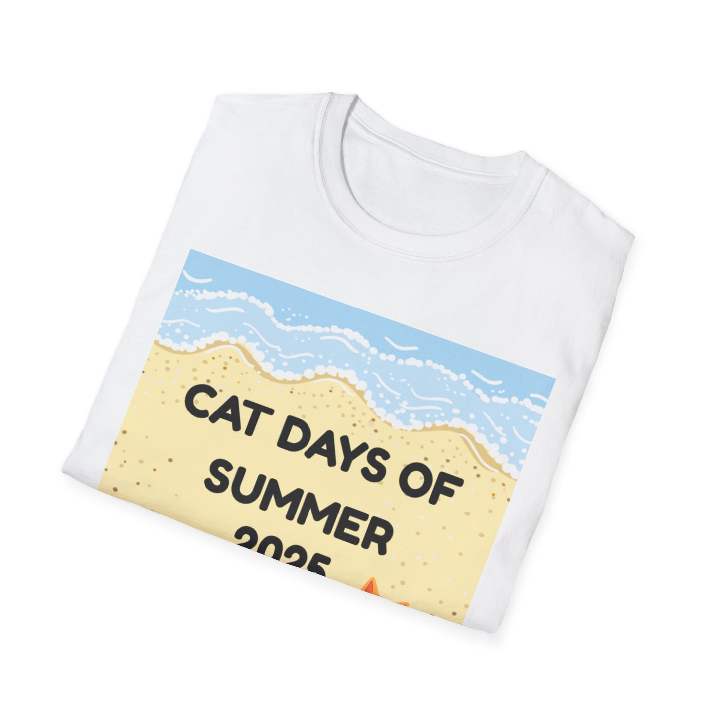 Cat Days of Summer T-Shirt, Fun Summer Tee, Cat Lover Gift, Beach Vibe Shirt, Summer Party Attire, 2025 Celebration T-Shirt