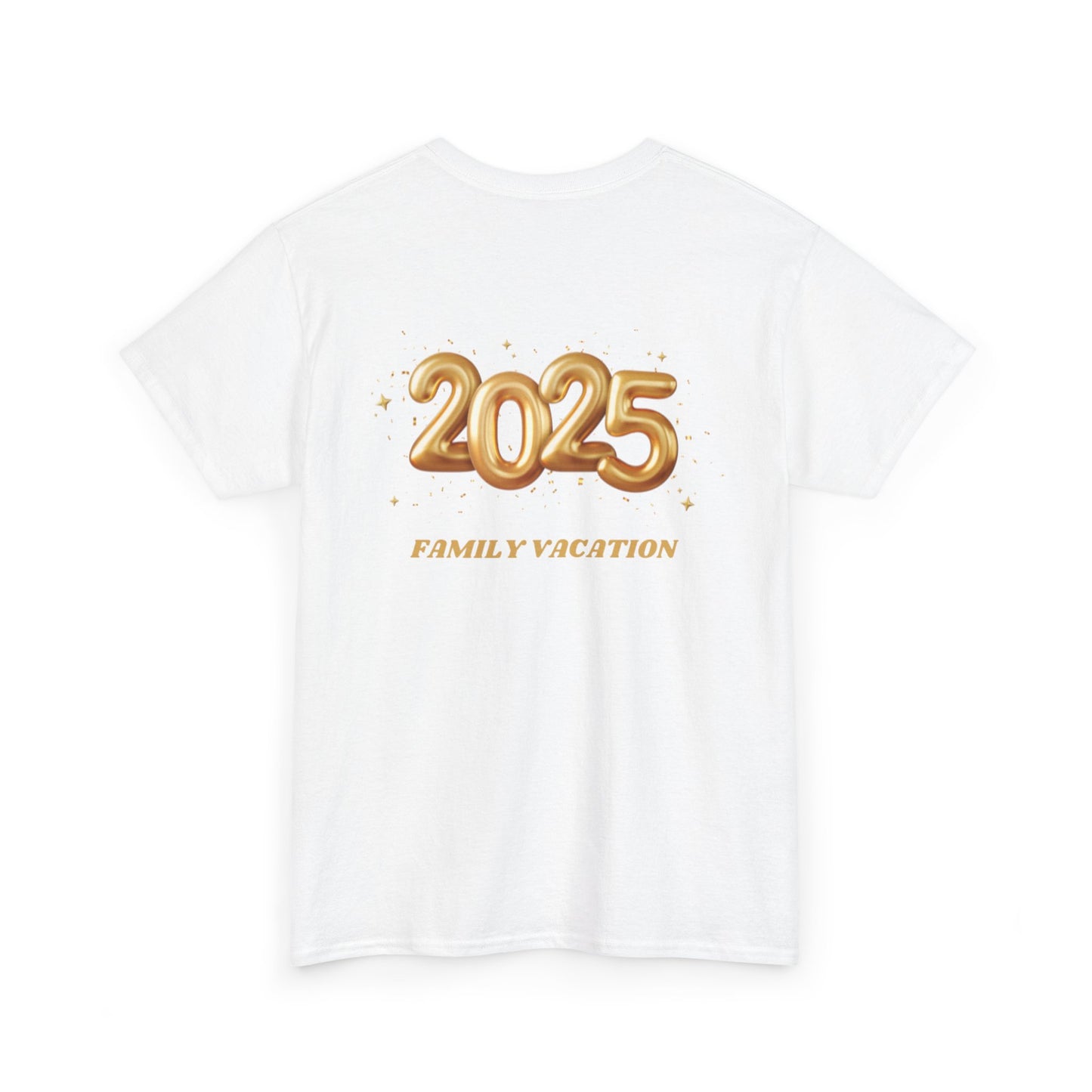 Family Vacation 2025 Unisex Heavy Cotton Tee, Summer Trip Shirt, Family Reunion Gift, Vacation Memories Top, Holiday Celebration Tee