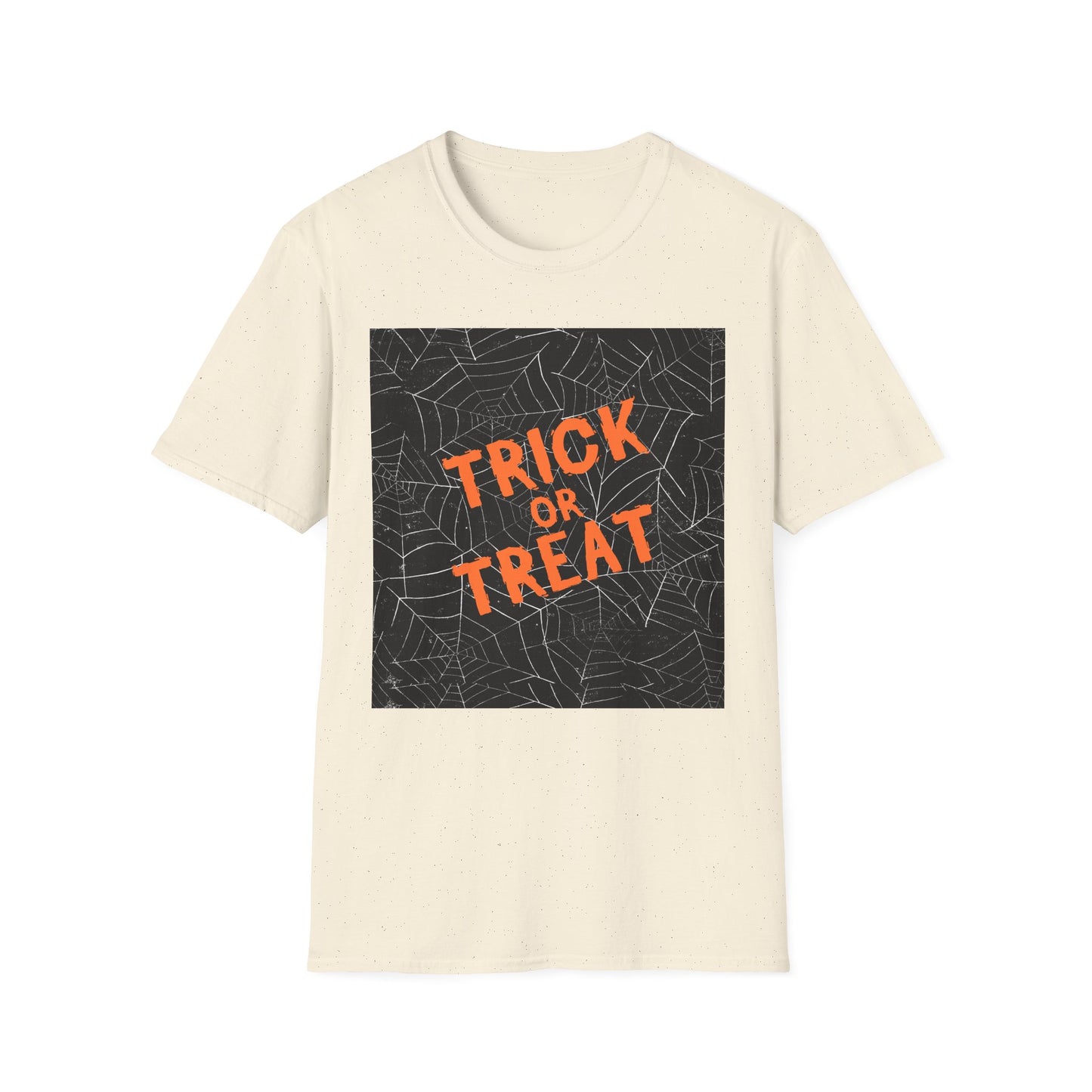 Halloween Trick or Treat Unisex Softstyle T-Shirt, Casual Halloween Wear, Spooky Gift, Fall Fashion, Halloween Party Shirt