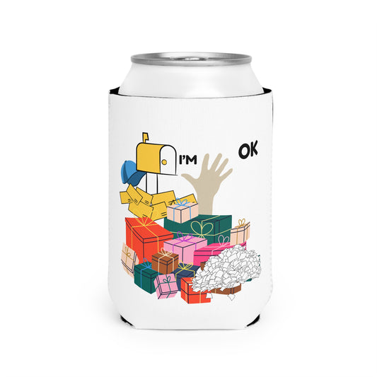 Festive Can Cooler Sleeve for Celebrations, Holiday Gift, Fun Party Accessory, Memorable Get-Together, Seasonal Vibes
