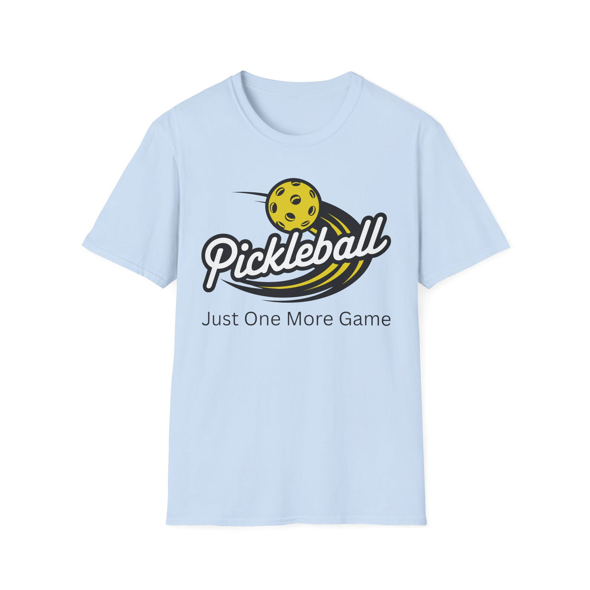 Pickleball Logo 'Just One More Game' T-Shirt | Pickleball Tee
