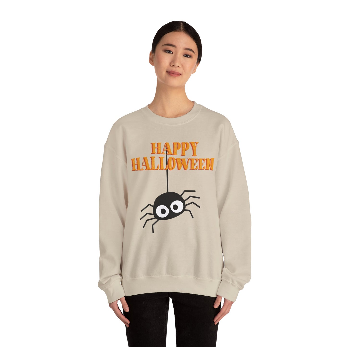 Halloween Spider Crewneck Sweatshirt | Cozy Unisex Pullover, Perfect for Fall, Halloween, Spooky Season, Gift for Friends