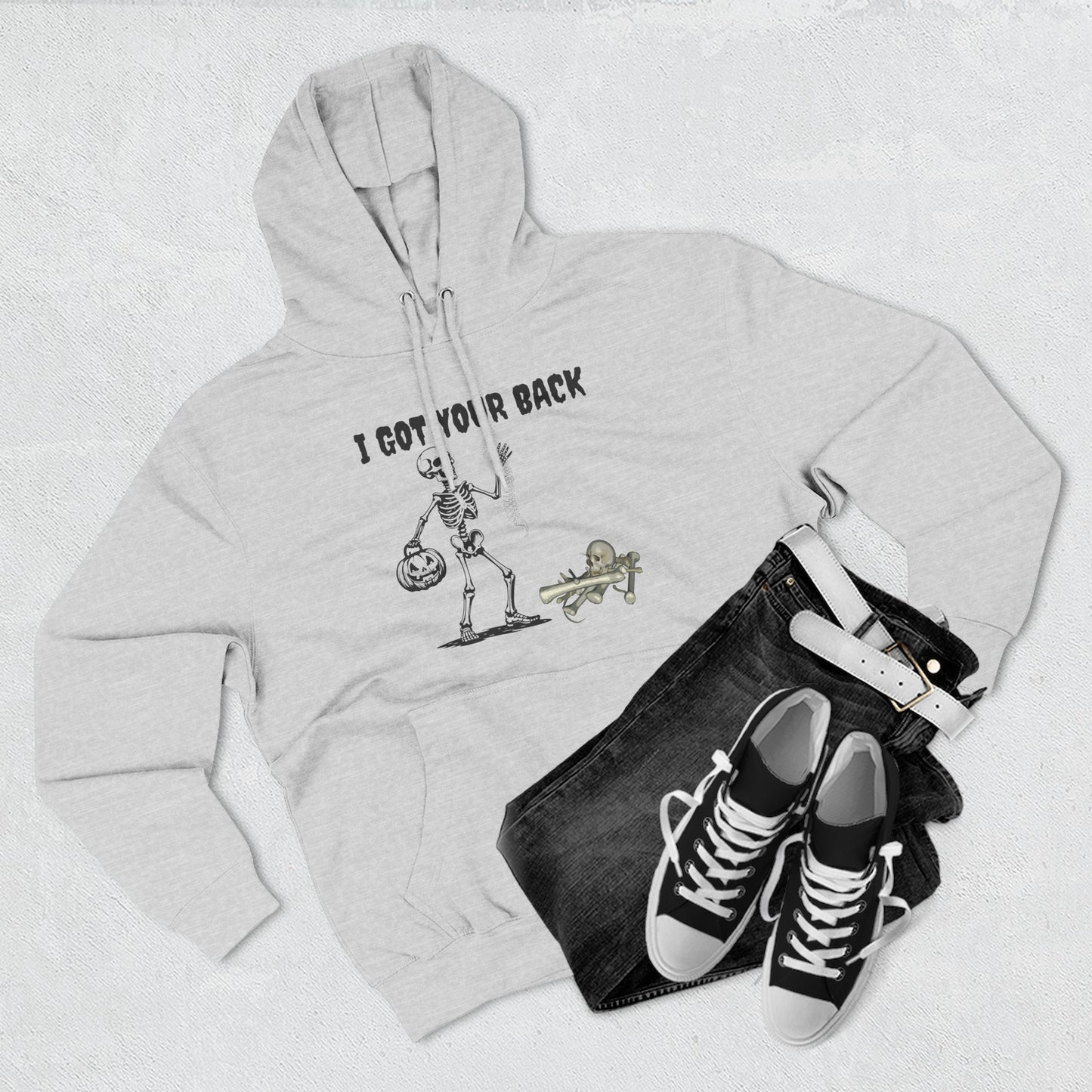 Fun Skeleton Hoodie, Halloween Gift, Cozy Fleece Sweatshirt, Unisex Pullover, Casual Wear, Unique Hoodie for Friends