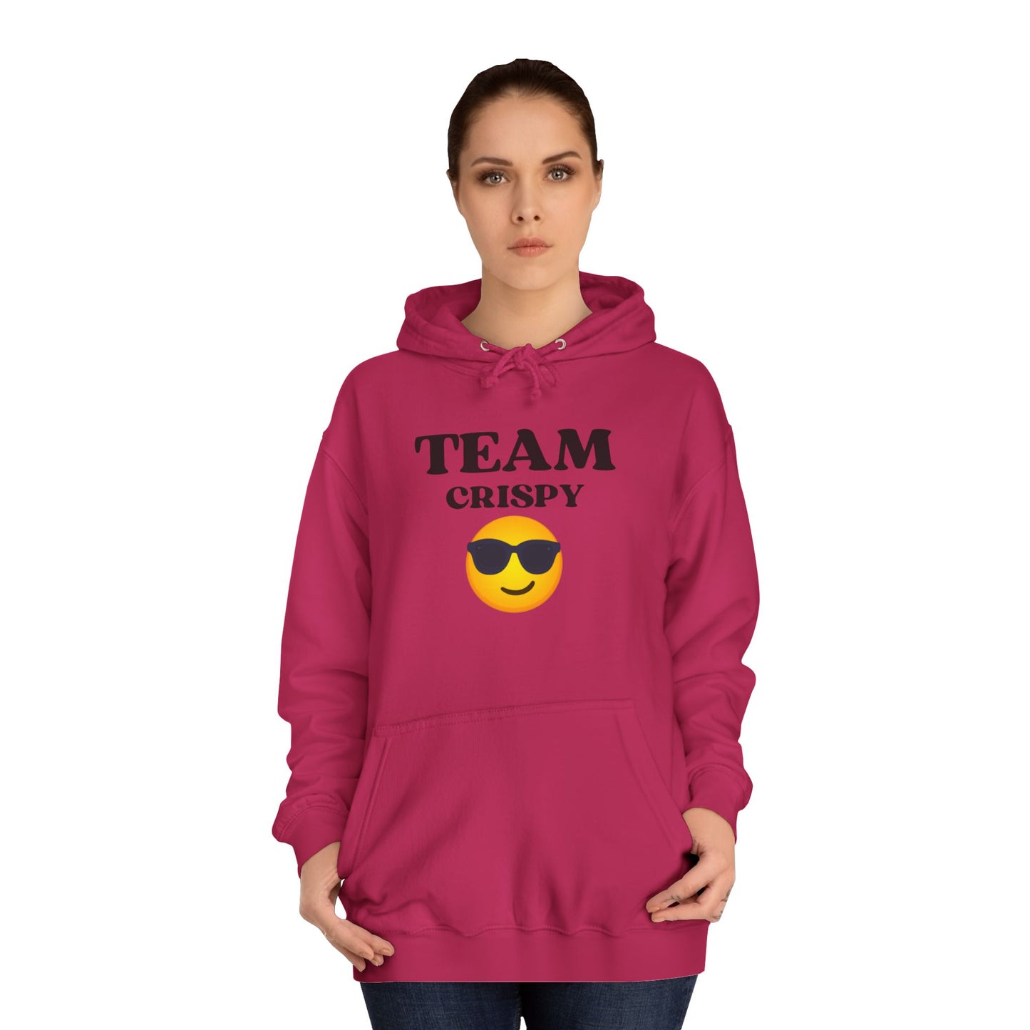 Cool College Hoodie - Team Crispy, Unisex Sweatshirt, Perfect for Students, Cozy Gift for Graduates, Casual Everyday Wear