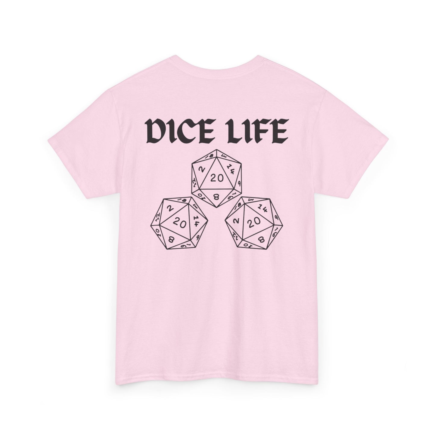 Dice Life Gaming T-Shirt, Perfect for Gamers, D&D Enthusiasts, Casual Wear, Gift for Tabletop Players, Unisex Graphic Tee