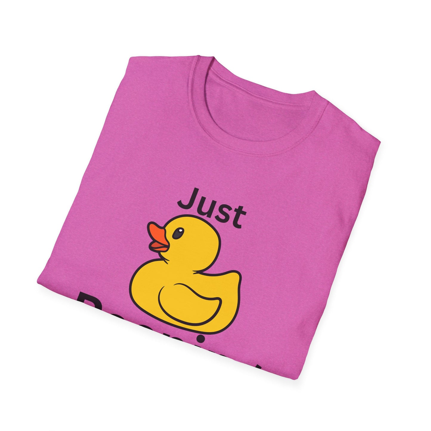 Just Peeping Duck T-Shirt, Fun Graphic Tee, Gift for Duck Lovers, Casual Apparel, Cute Gift for Birthdays