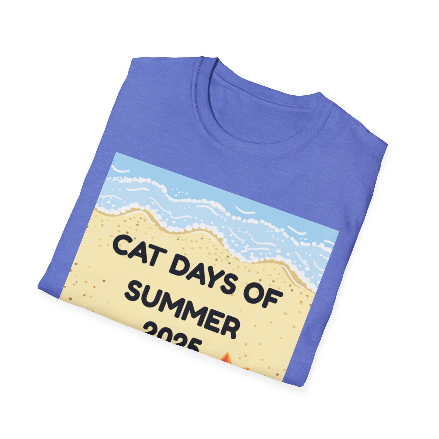 Cat Days of Summer T-Shirt, Fun Summer Tee, Cat Lover Gift, Beach Vibe Shirt, Summer Party Attire, 2025 Celebration T-Shirt