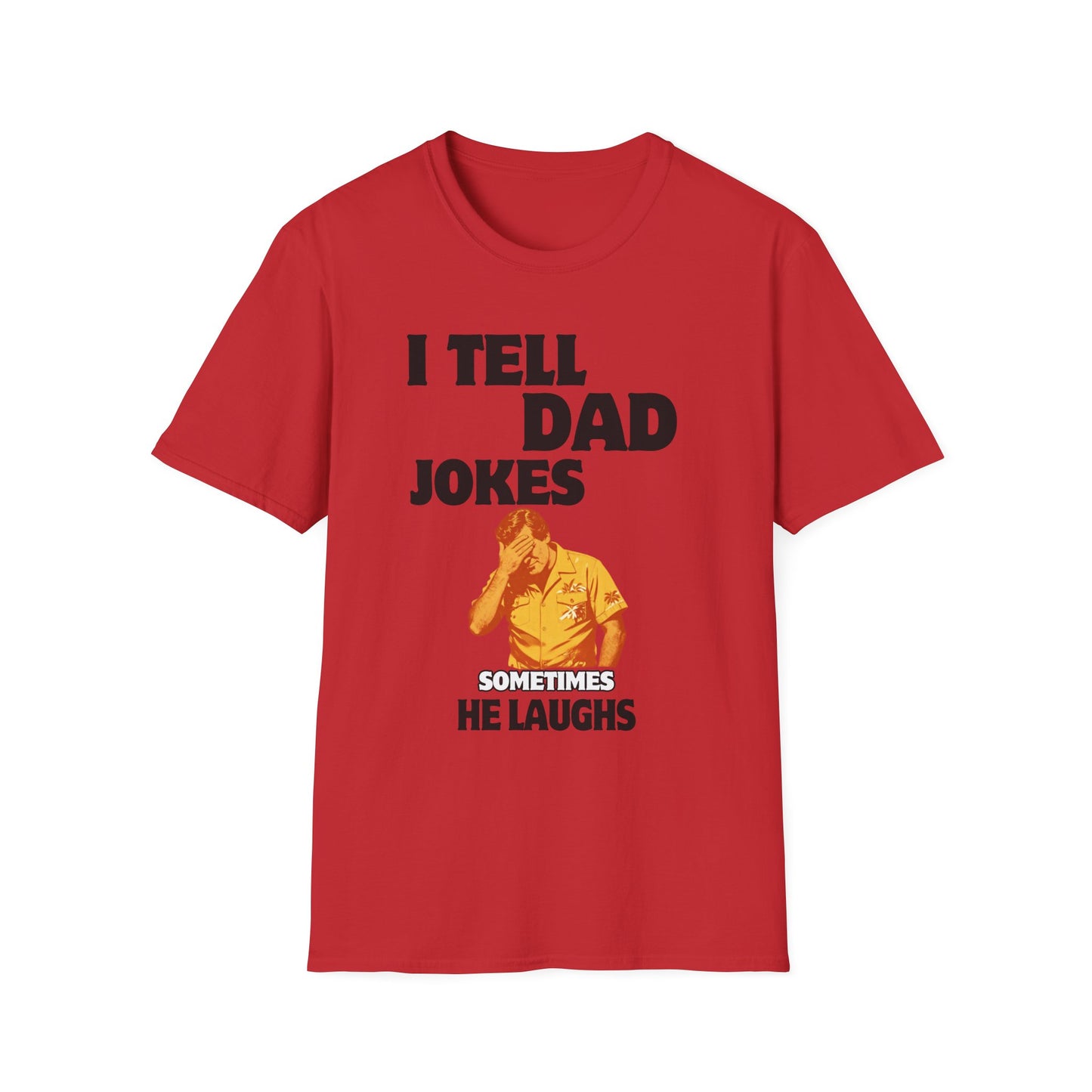 I Tell Dad Jokes shirt | Funny Dad Joke Tee with Facepalm Illustration