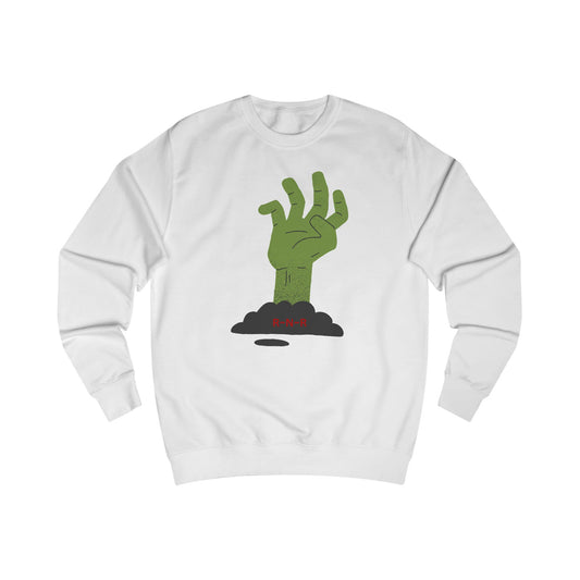 Zombie Hand Unisex Sweatshirt | Cute Horror Apparel for Halloween, Unique Gift, Cozy Lounge Wear, Spooky Season Fashion