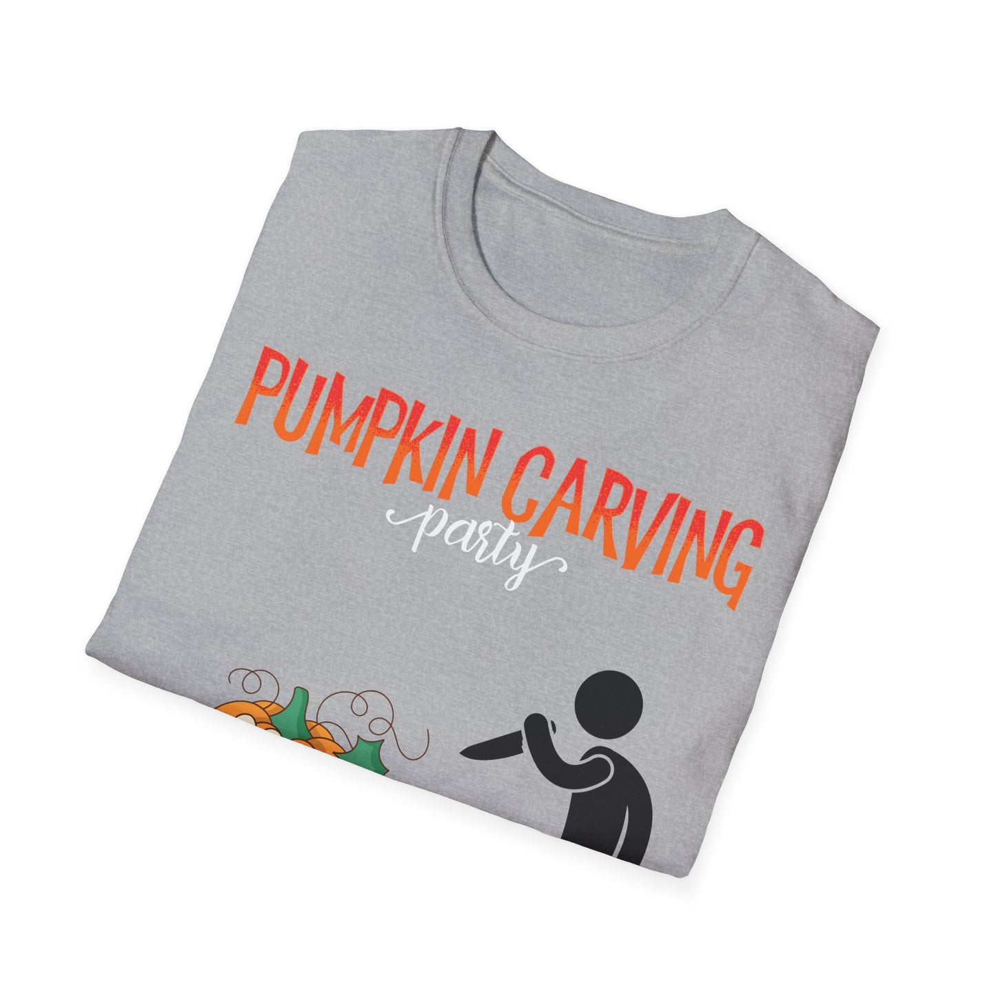 Funny Pumpkin Carving T-Shirt, Unisex Halloween Shirt, Fall Festivities Tee, Spooky Season Apparel, Quirky Halloween Gift