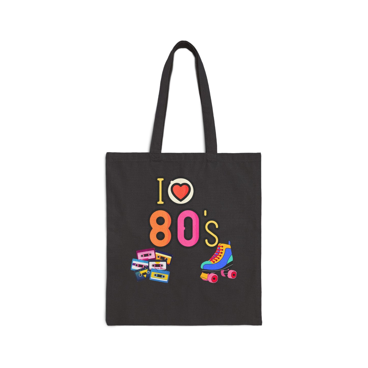 I  80s Roller Skate Tote Bag | Retro Cassette Tape 1980s Design