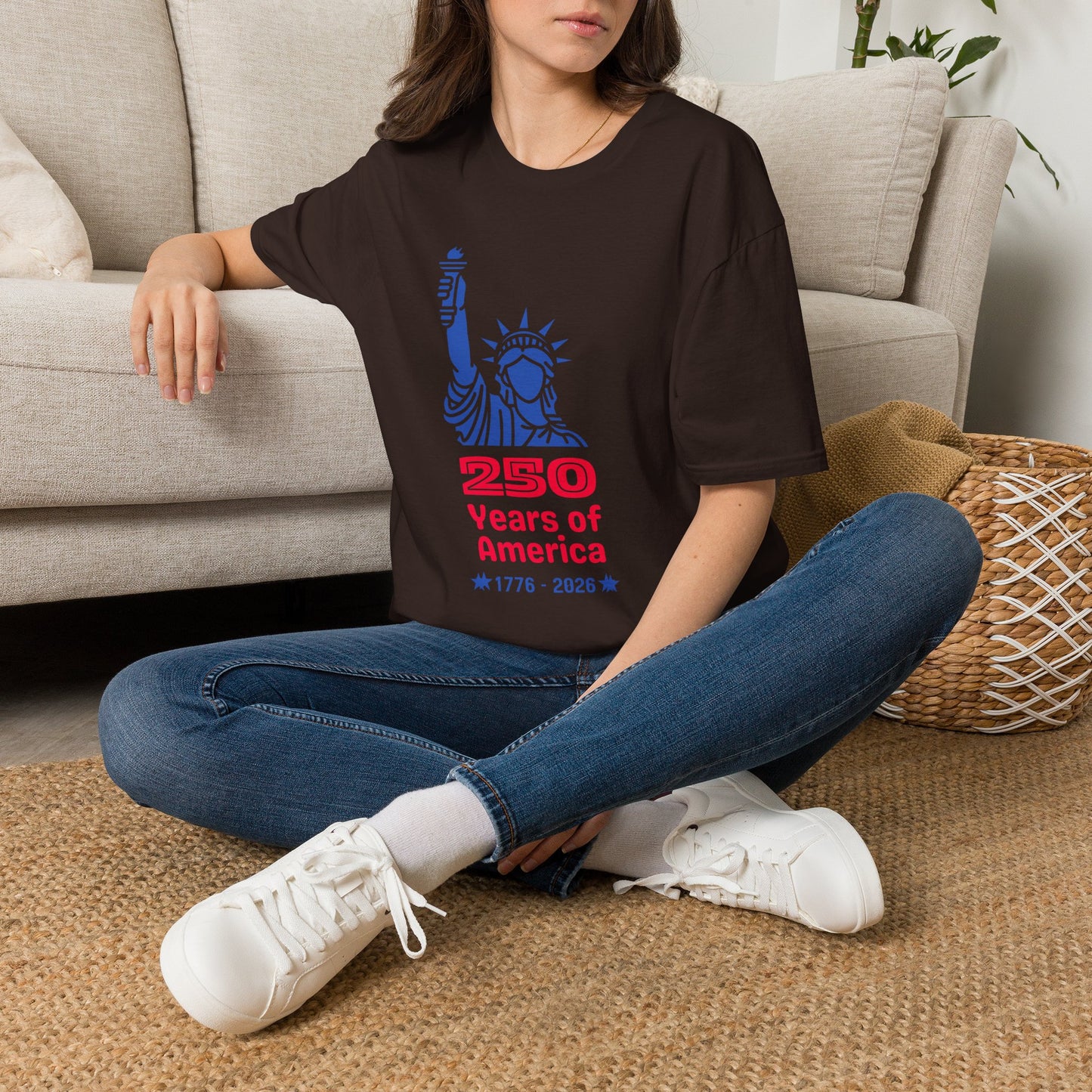 Statue of Liberty 250 Years of America T-Shirt | 1776-2026 Patriotic Tee