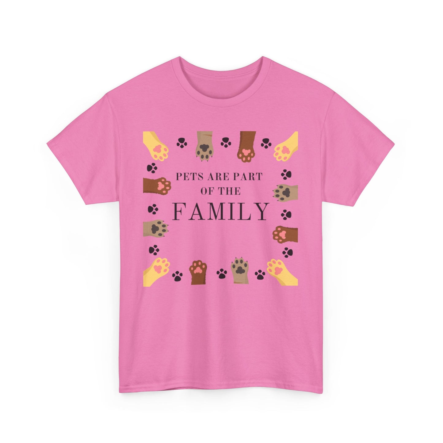 Pets Are Part of the Family Unisex Cotton Tee, Animal Lover Gift, Cute Pet Shirt, Family T-Shirt, Birthday, Pet Adoption