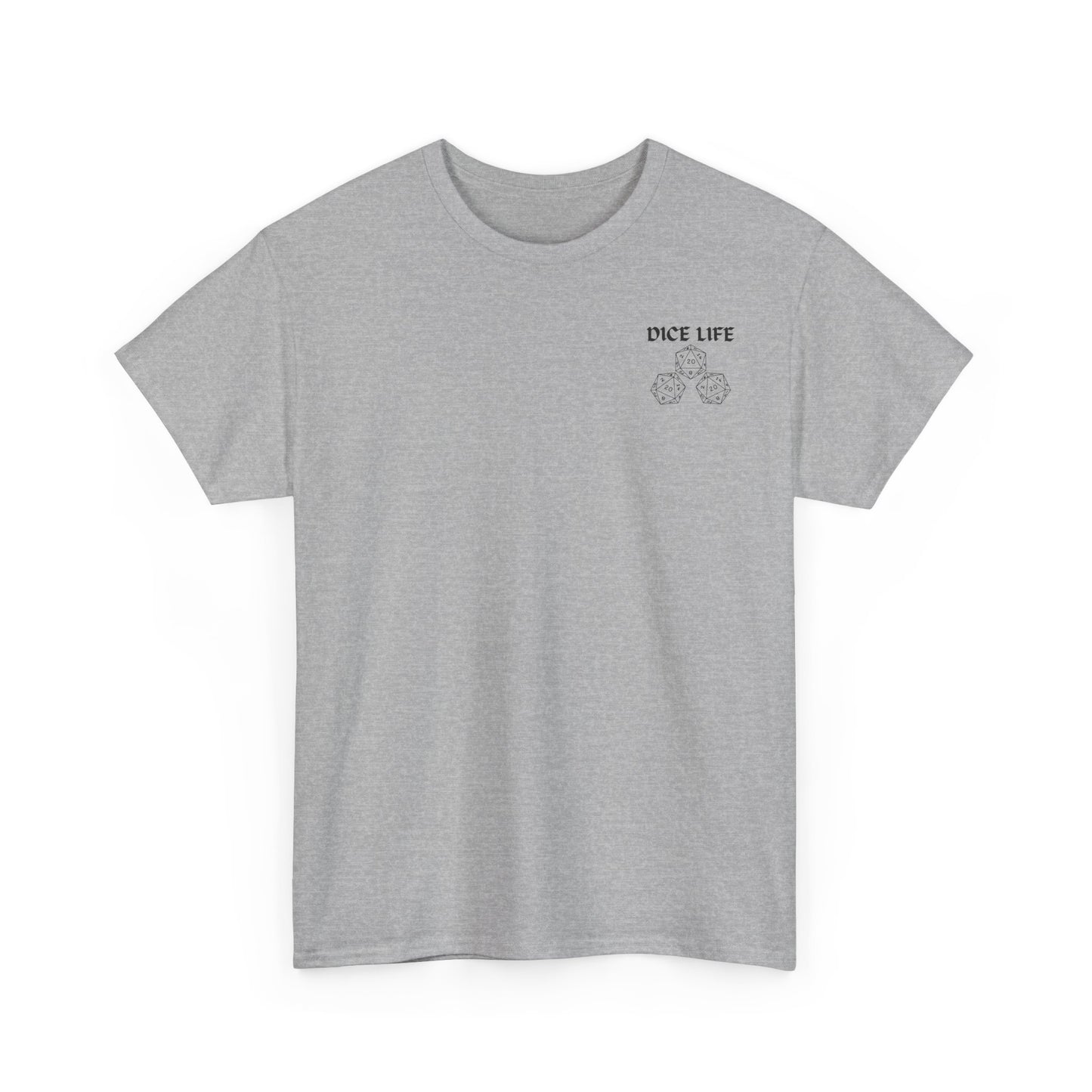 Dice Life Gaming T-Shirt, Perfect for Gamers, D&D Enthusiasts, Casual Wear, Gift for Tabletop Players, Unisex Graphic Tee
