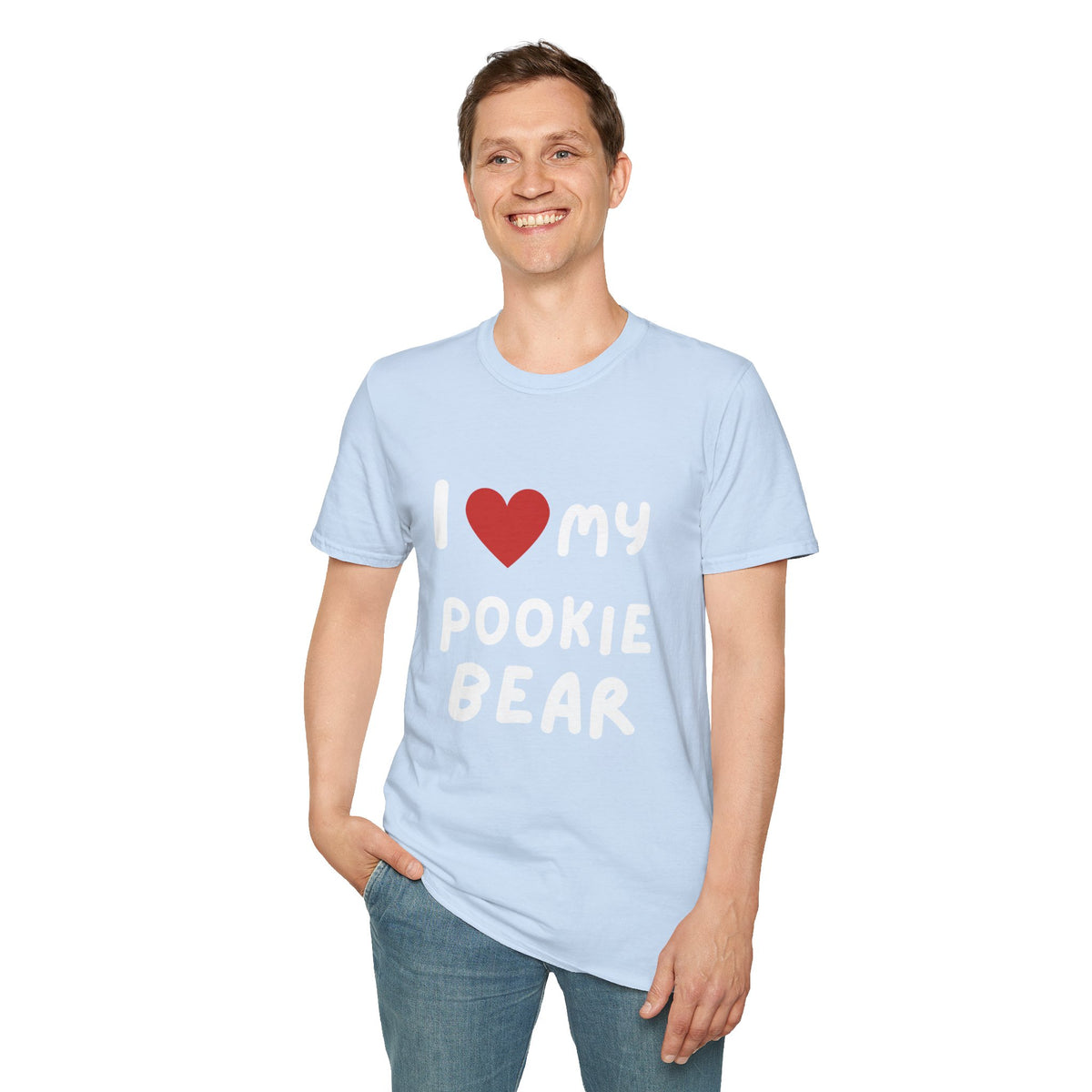 I Heart My Pookie Bear T-Shirt | Cute Heart Typography Tee