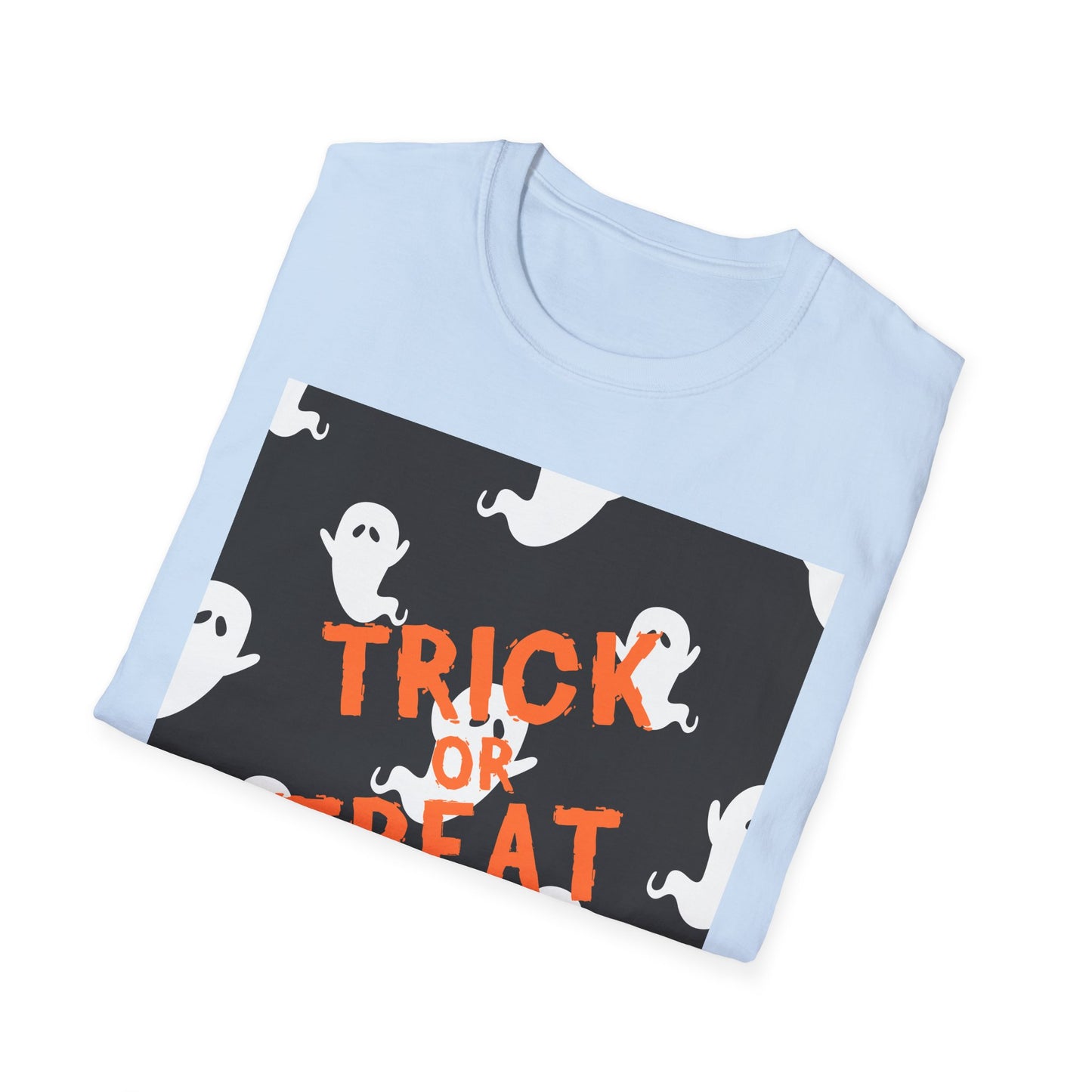 Halloween Ghost T-Shirt, Spooky Unisex Tee, Trick or Treat Shirt, Fall Fashion, Halloween Party Outfit, Casual Wear