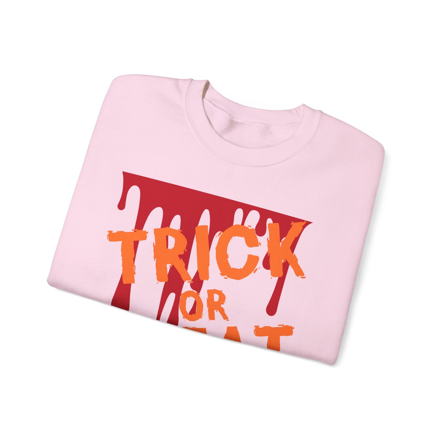 Halloween-Inspired Crewneck Sweatshirt | Cozy Unisex Sweater, Trick or Treat Design, Fall Fashion, Spooky Season Apparel