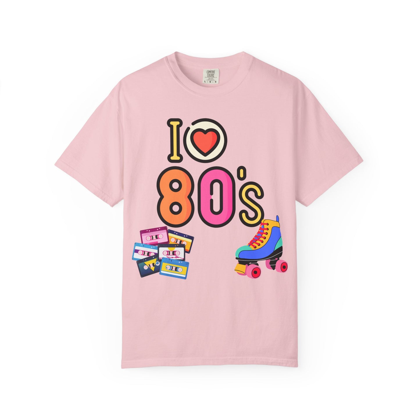 I  80s cassette & roller skate T-Shirt | Retro 1980s Design