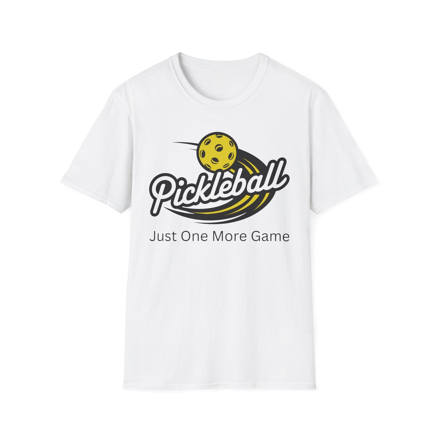 Pickleball Logo 'Just One More Game' T-Shirt | Pickleball Tee