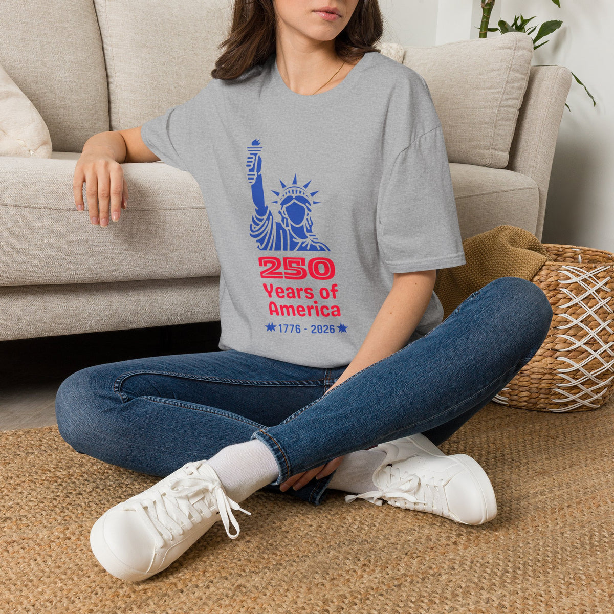 Statue of Liberty 250 Years of America T-Shirt | 1776-2026 Patriotic Tee