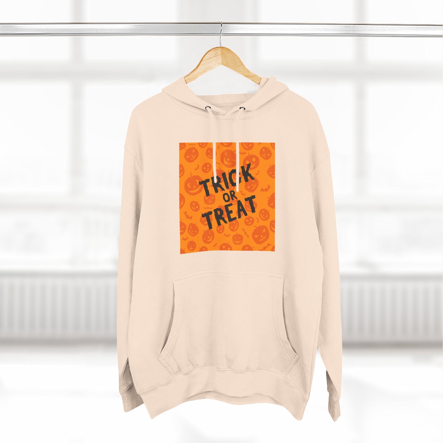 Halloween Trick or Treat Hoodie, Cozy Fleece Sweatshirt for Fall, Halloween Costume, Holiday Gift, Spooky Season Apparel