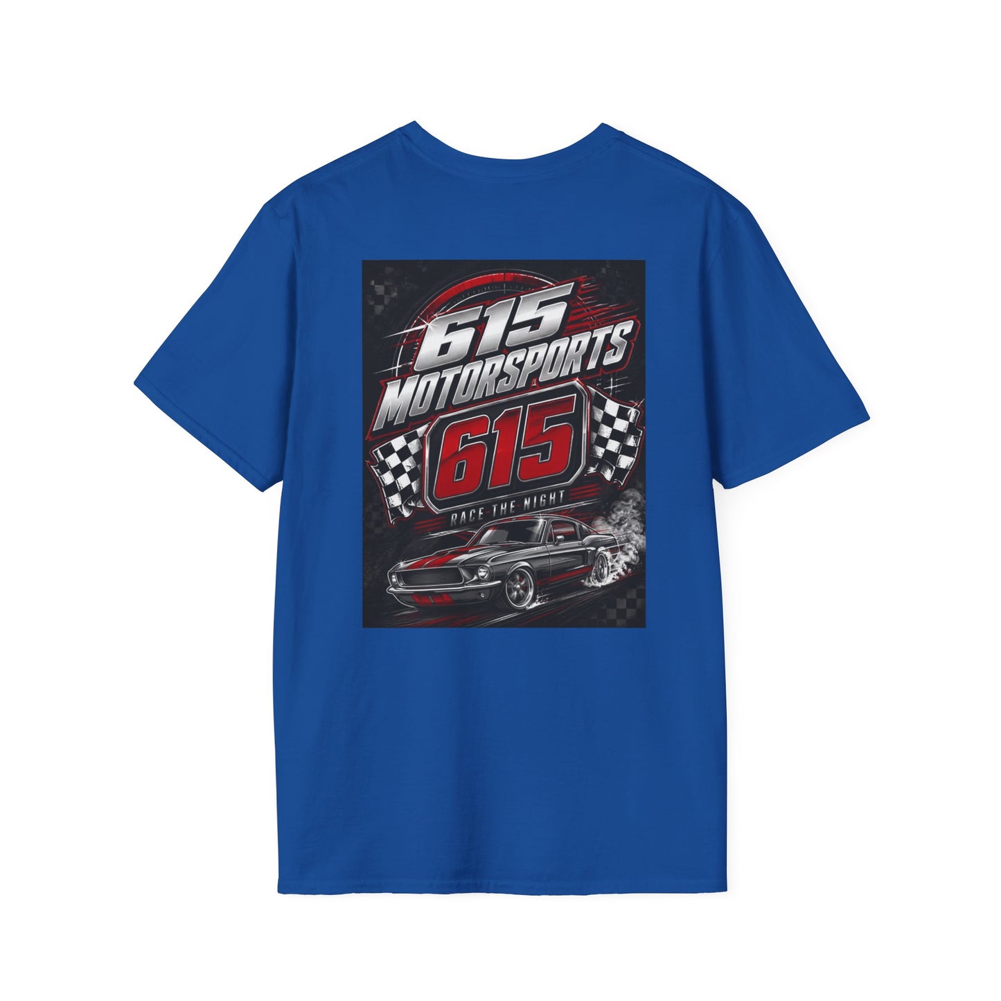 615 Motorsports T-Shirt | Racing Logo Tee, Small Chest Print