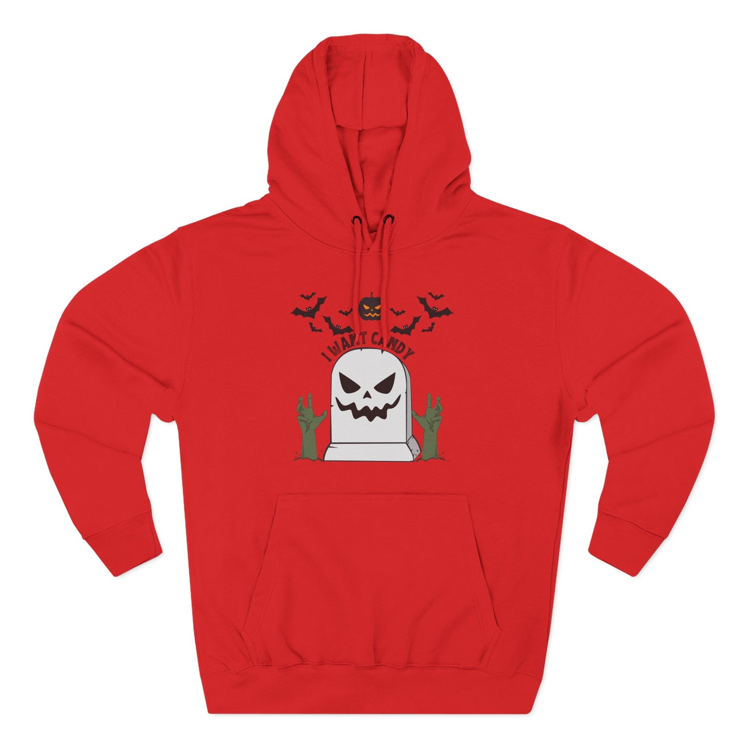 Spooky Halloween Hoodie, I Want Candy Fleece Hoodie, Goth Fashion, Trick or Treat Apparel, Cozy Fall Gift
