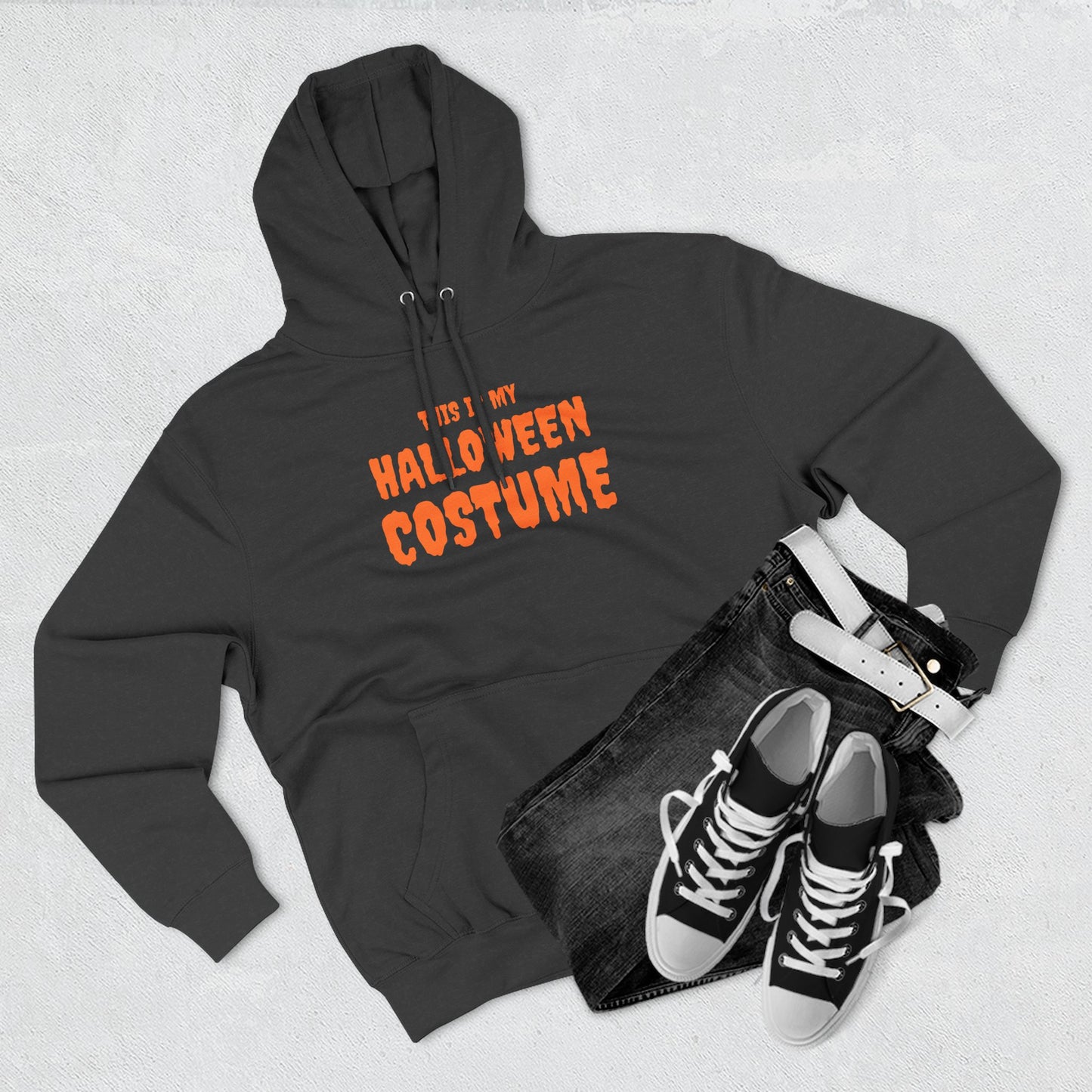 Halloween Costume Hoodie, Funny Costume Sweatshirt, Party Outfit, Fall Apparel, Trick or Treat, Spooky Season Fashion