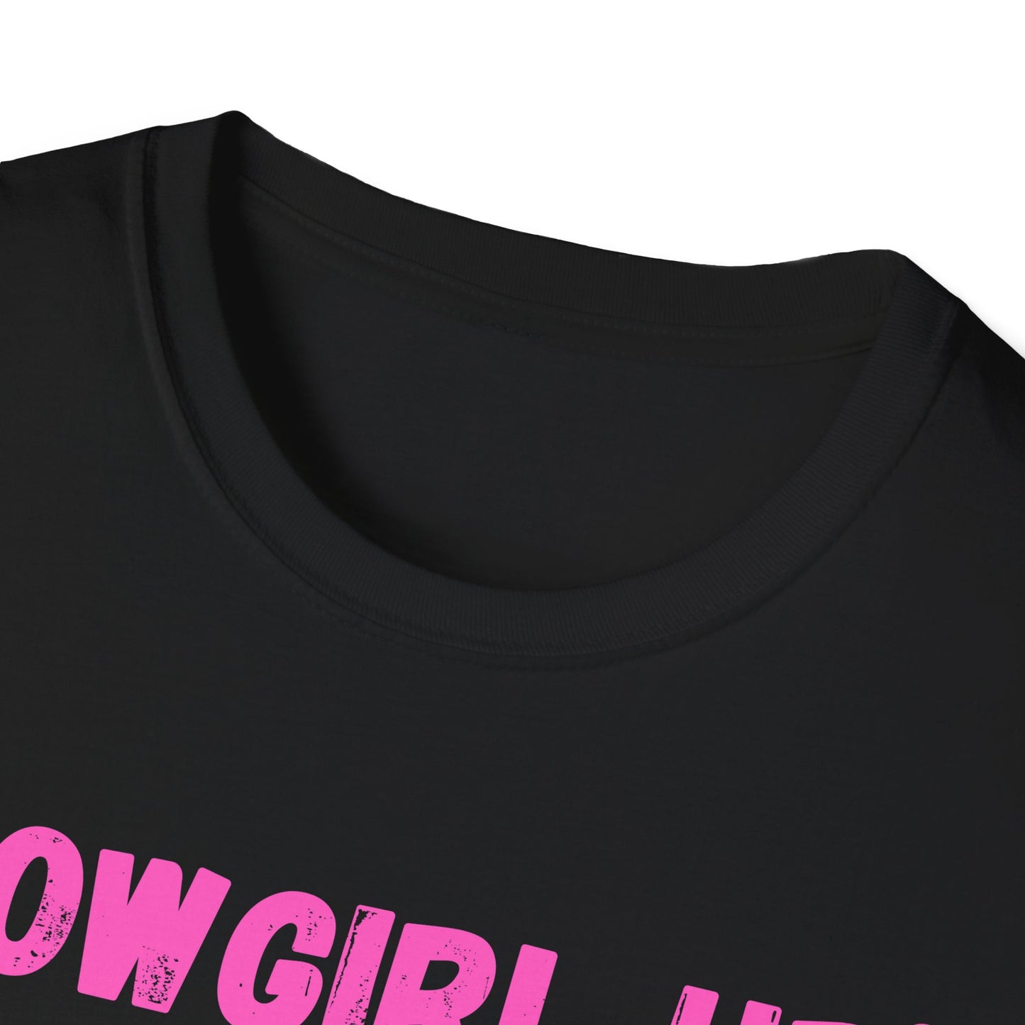 Cowgirl up graphic tee, T Shirt | Raised on Country pink text