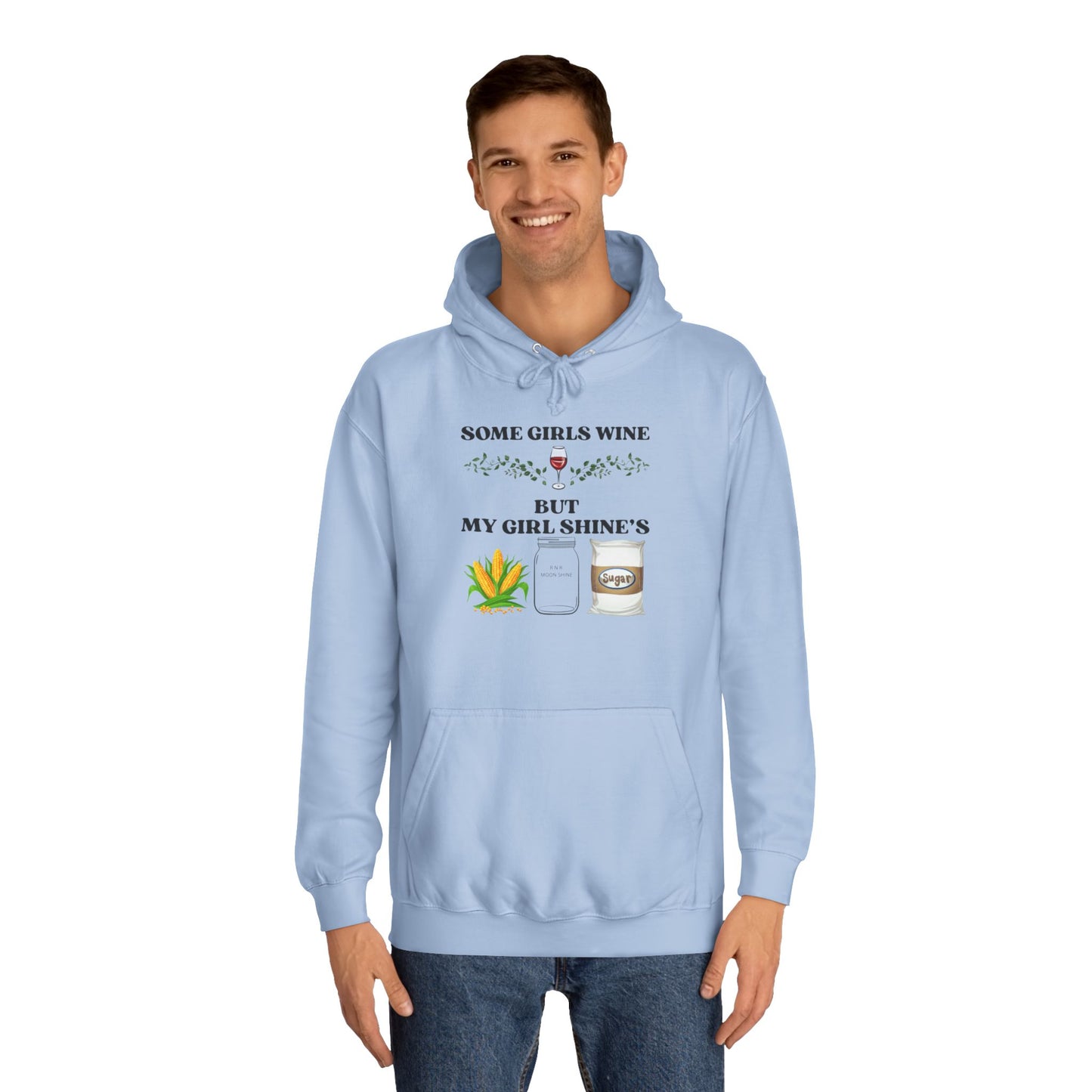 Funny Unisex College Hoodie - Perfect for Wine Lovers, Gift for Friends, Casual Wear, Cozy, Holiday Apparel