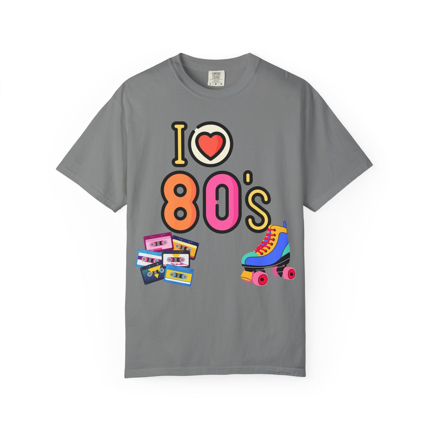I  80s cassette & roller skate T-Shirt | Retro 1980s Design