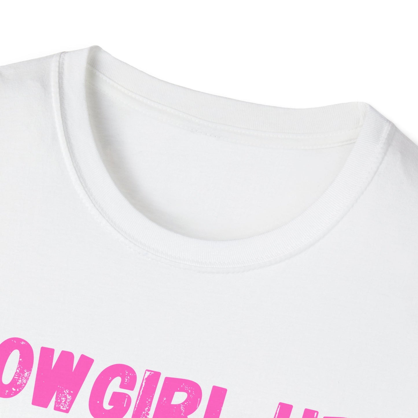 Cow girl up text T Shirt | Pink Western Typography Tee