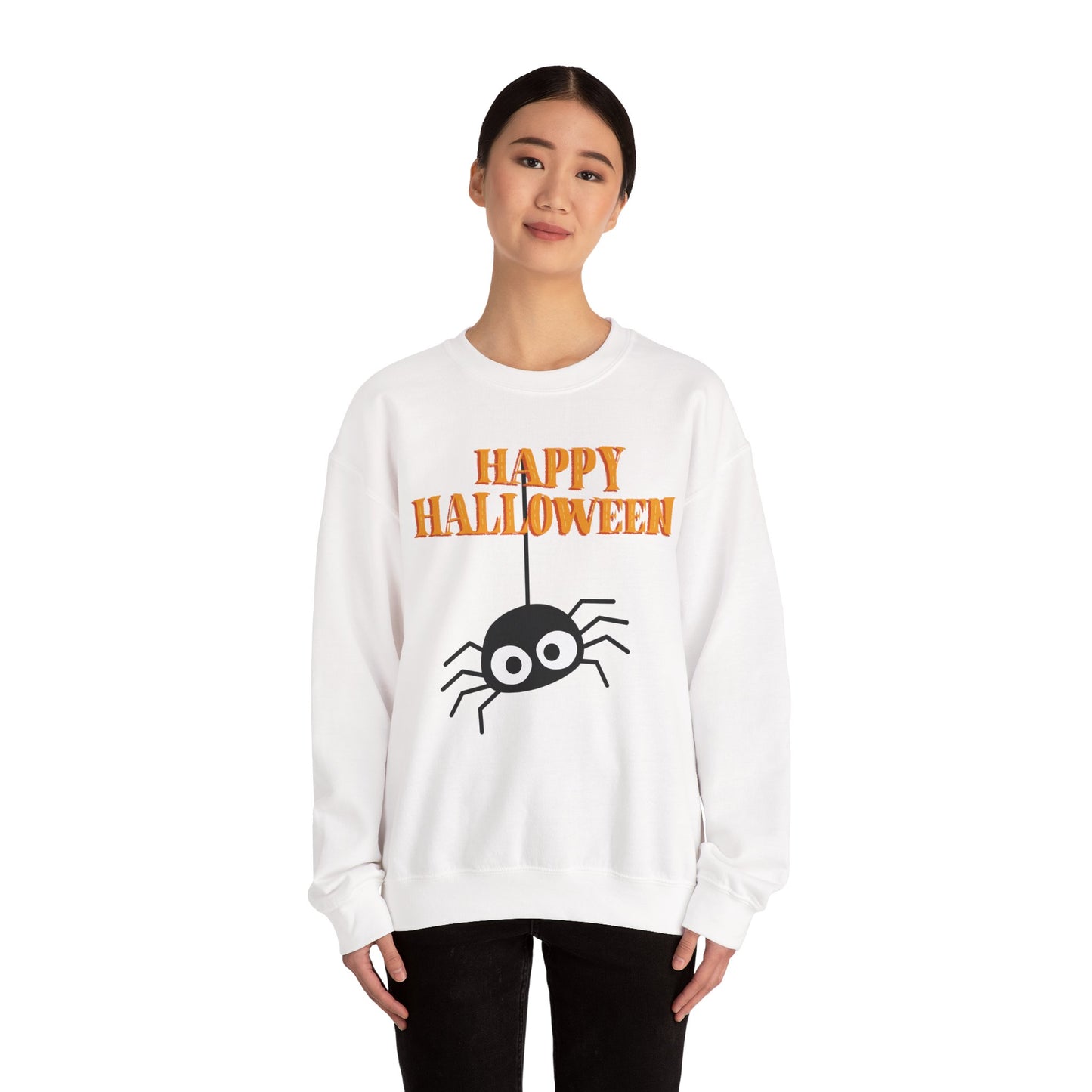 Halloween Spider Crewneck Sweatshirt | Cozy Unisex Pullover, Perfect for Fall, Halloween, Spooky Season, Gift for Friends