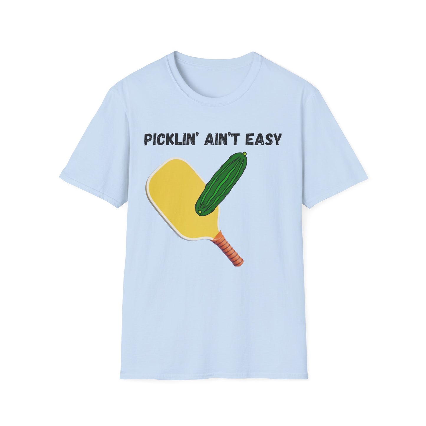 Picklin' Ain't Easy Pickleball Paddle T-Shirt | Funny Pickleball Shirt