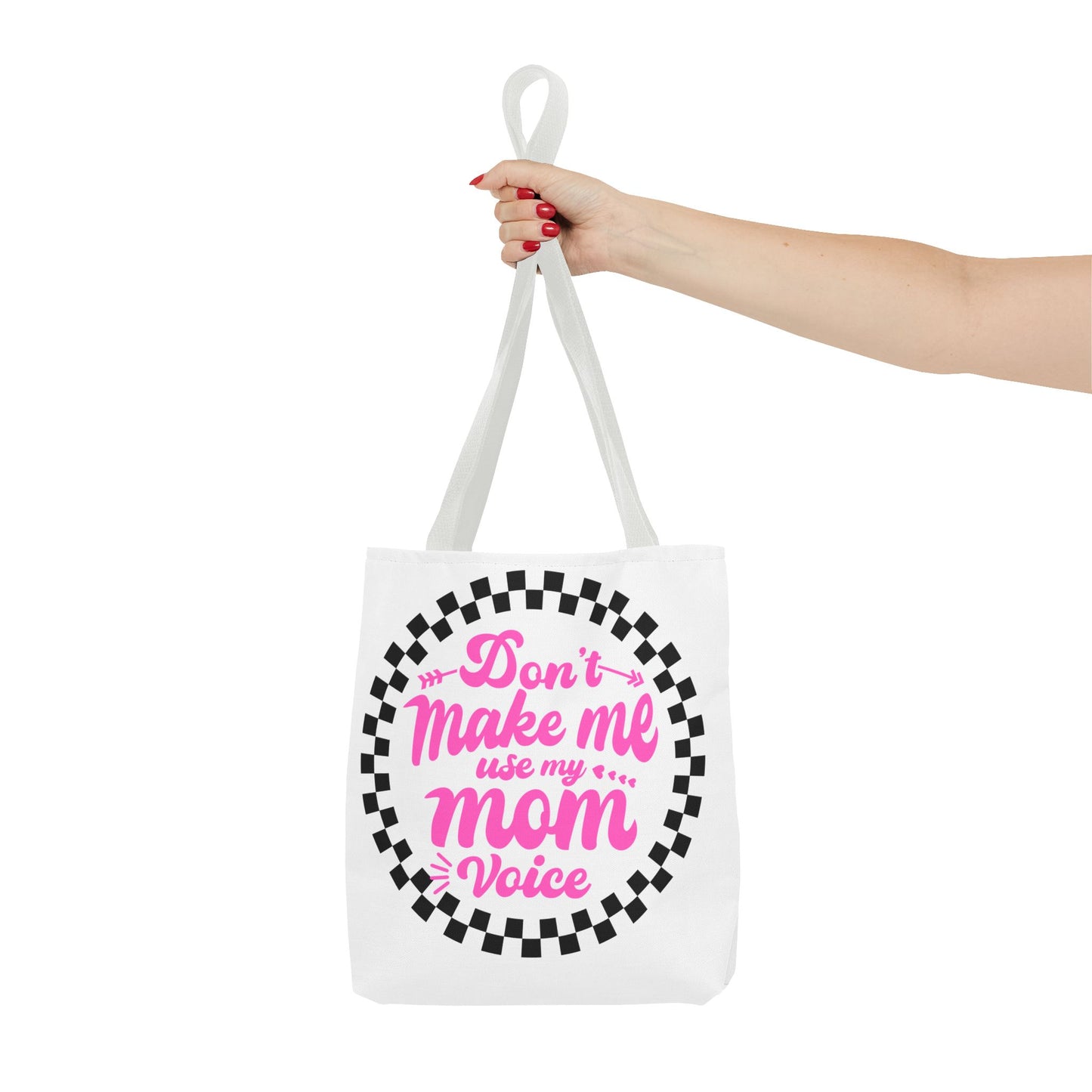 Mom Voice Tote Bag - Funny Gift for Moms, Ideal for Mother's Day, Daily Use, Grocery Shopping, Eco-Friendly, Parenting Humor