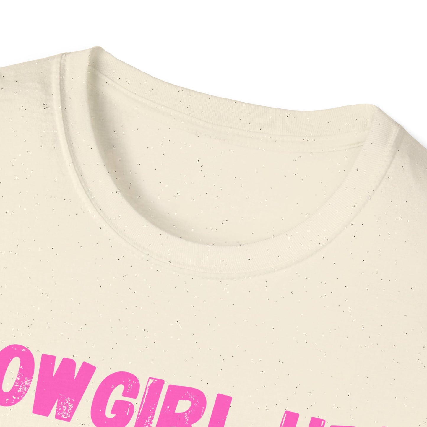 Cowgirl up graphic tee, T Shirt | Raised on Country pink text