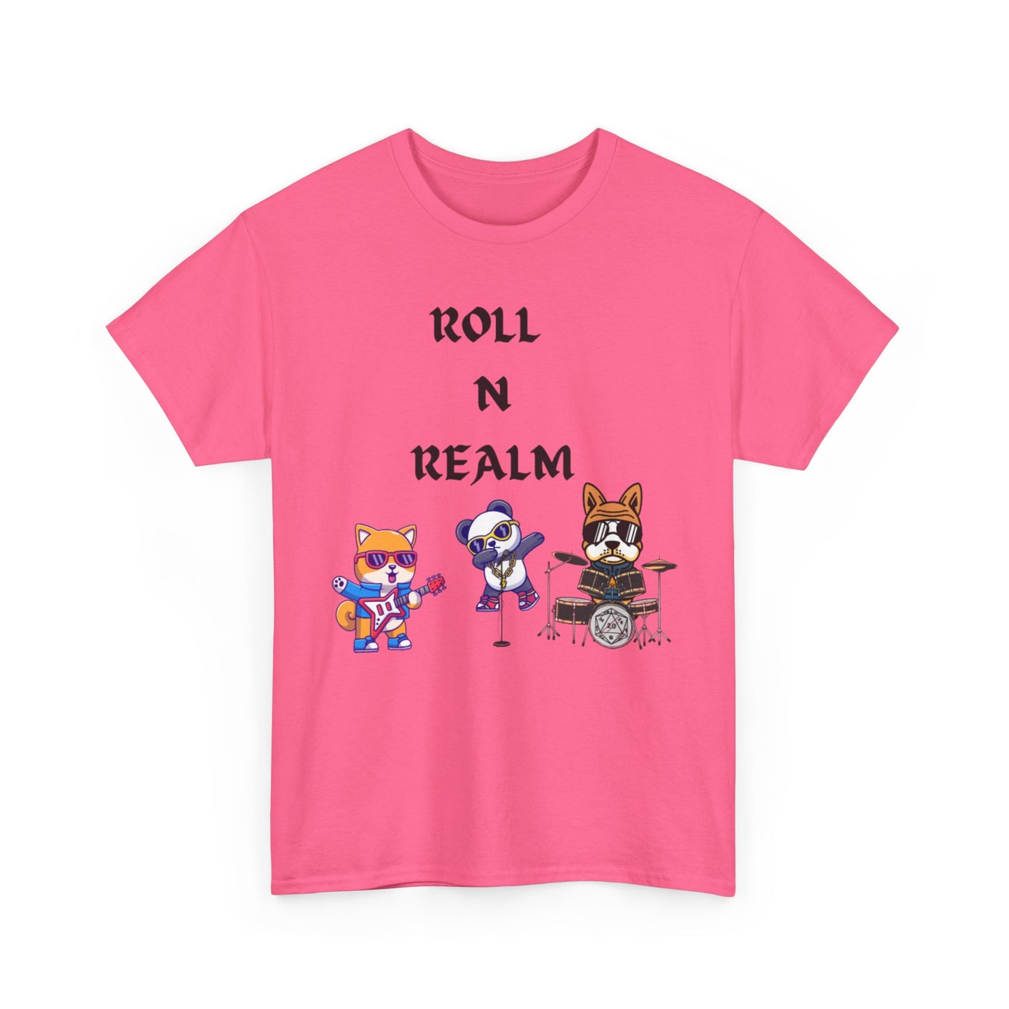 Music-Themed Unisex Heavy Cotton Tee - "Roll N Realm"