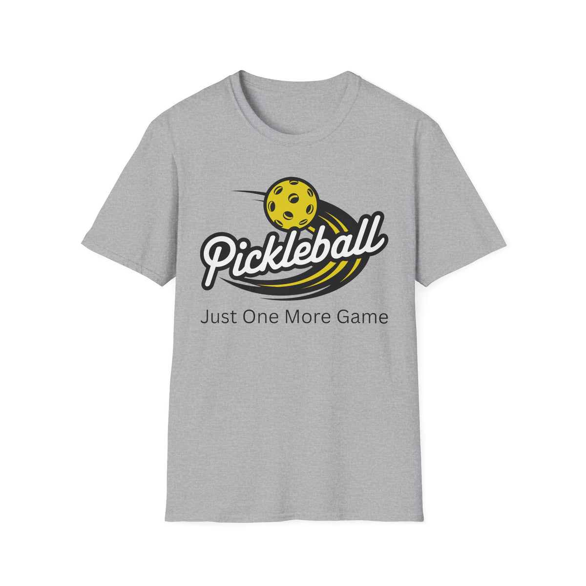 Pickleball Logo 'Just One More Game' T-Shirt | Pickleball Tee