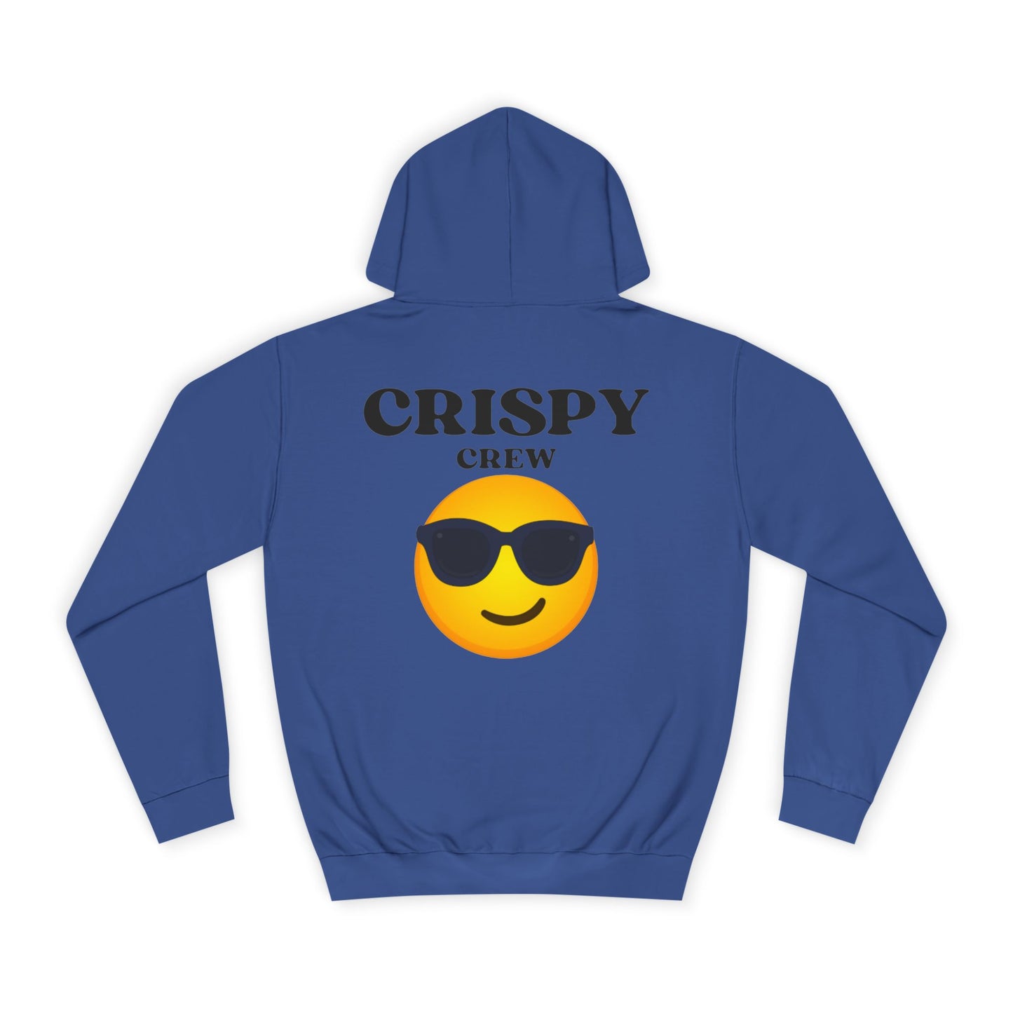 Crispy Emoji Unisex College Hoodie, Cool College Apparel, Casual Wear, Gift for Students, Trendy Fashion Piece, Classy Loungewear