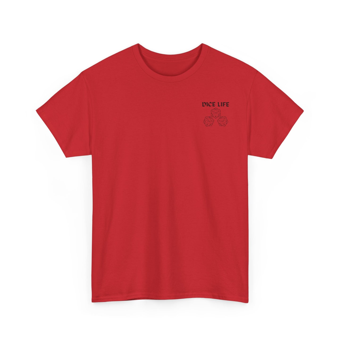 Dice Life Gaming T-Shirt, Perfect for Gamers, D&D Enthusiasts, Casual Wear, Gift for Tabletop Players, Unisex Graphic Tee