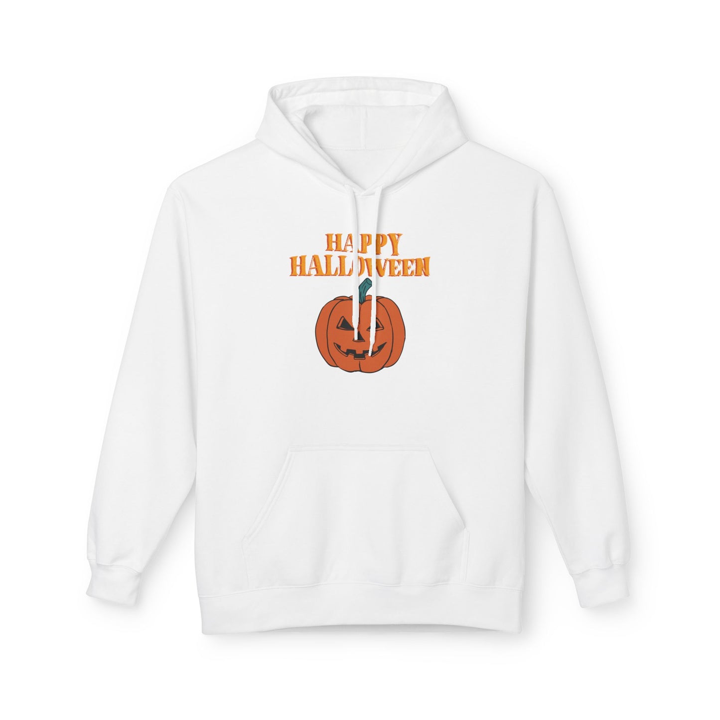 Halloween Pumpkin Hoodie, Unisex Fleece Pullover for Fall, Spooky Season Sweatshirt, October Celebration Gear, Trick or Treat Apparel
