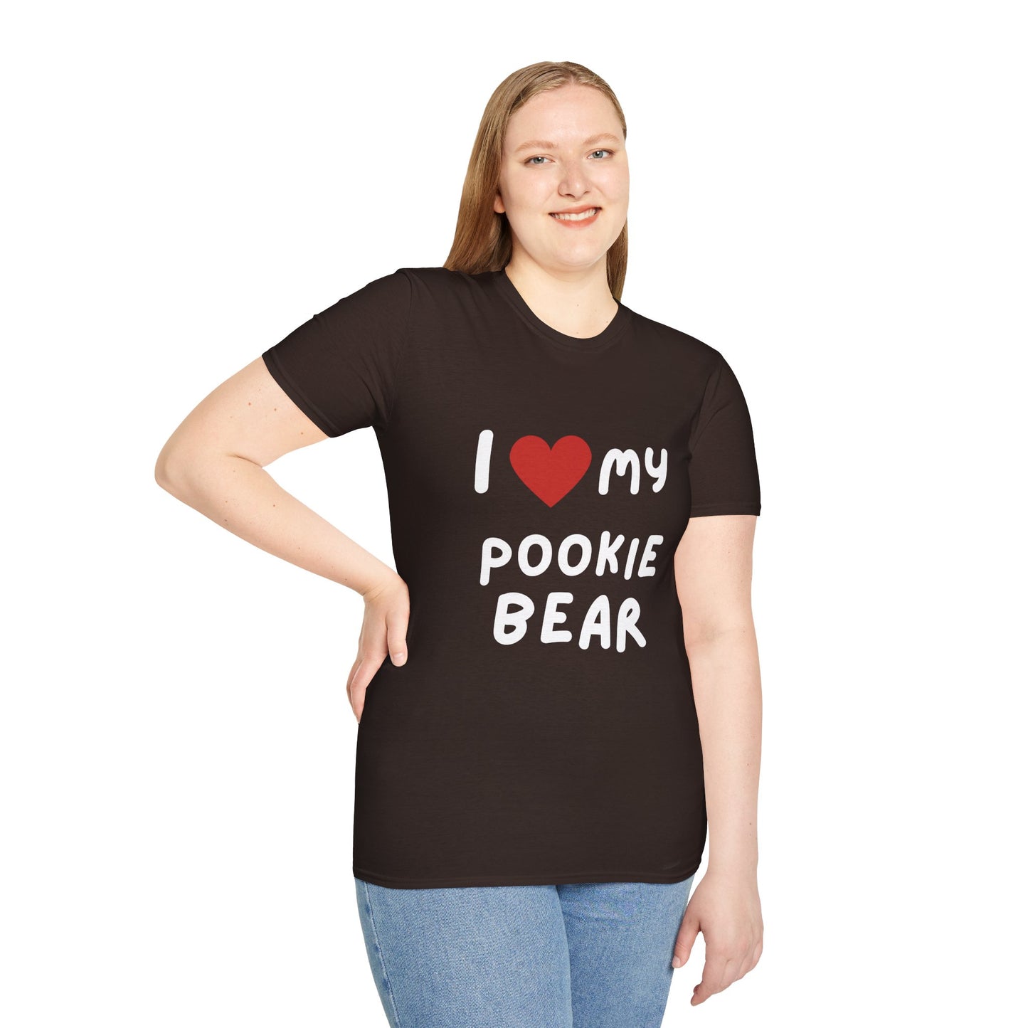 I Heart My Pookie Bear T-Shirt | Cute Heart Typography Tee
