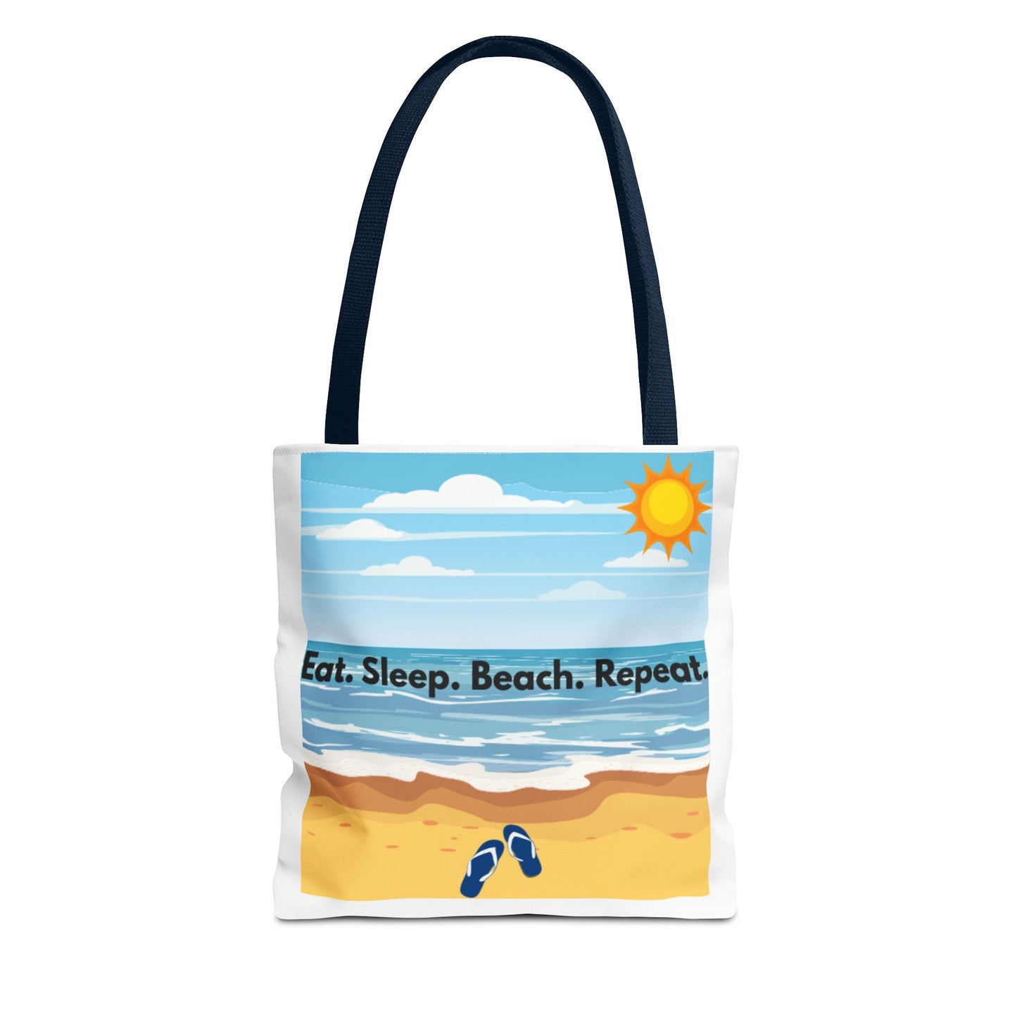 Beach Vibes Tote Bag - Eat Sleep Beach Repeat, Summer Bag, Vacation Essentials, Eco-friendly Tote, Beach Gift