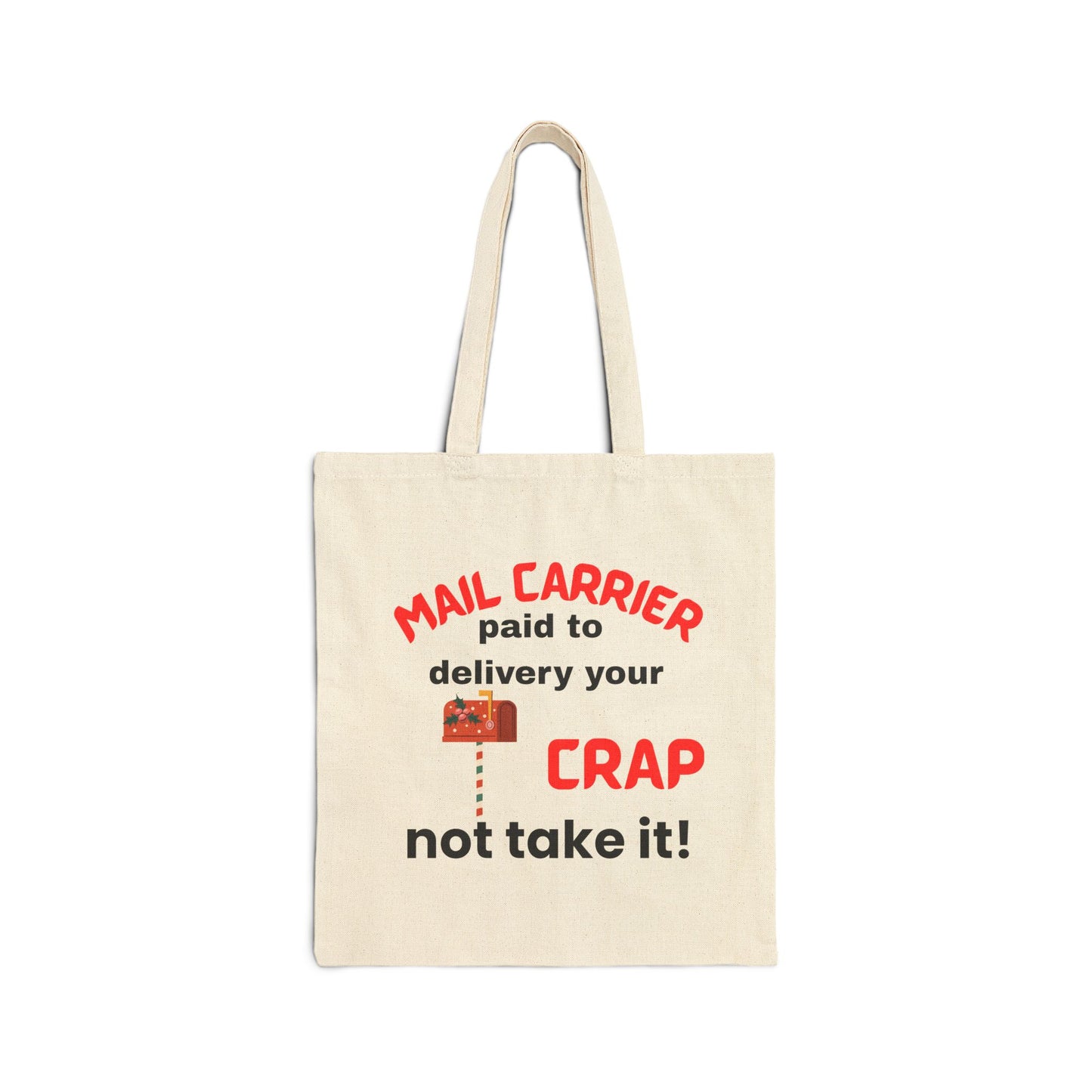 Funny Mail Carrier Tote Bag - Delivery Humor, Gift for Postal Workers, Eco-Friendly Shopping Bag, Everyday Use, Great for Birthdays