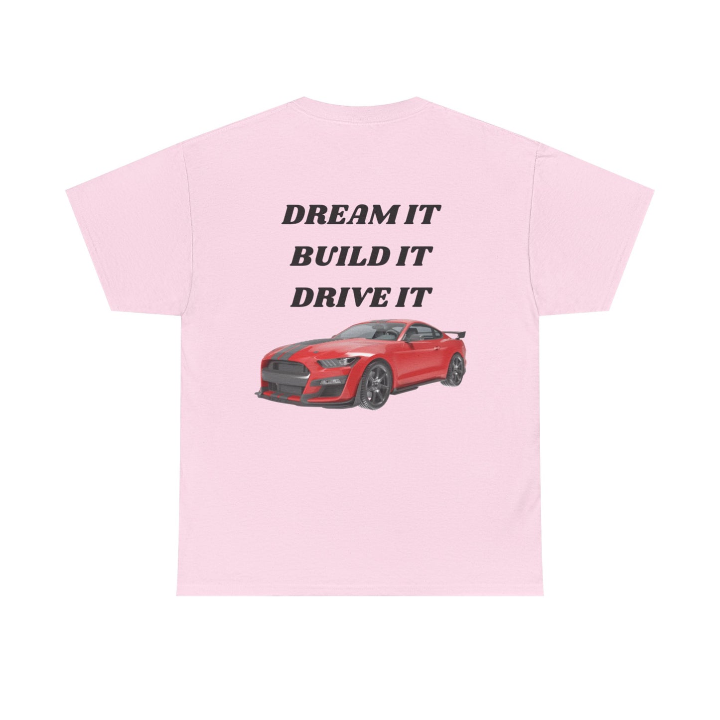 Dream It Build It Drive It Unisex Heavy Cotton Tee, Car Lover Gift, Motorsport Apparel, Auto Enthusiast Shirt, Birthday Gift, Father's Day